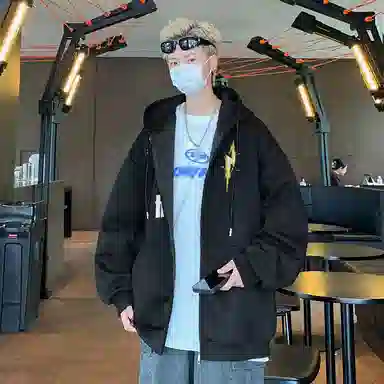 FONDLOOK Lightning Logo Hoodie