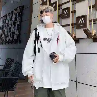 FONDLOOK Lightning Logo Hoodie