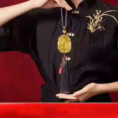 媚之吻 吴遂护岁车挂蛇年车载后视镜吉祥礼挂饰 琉璃 吊坠 男女同款情侣款