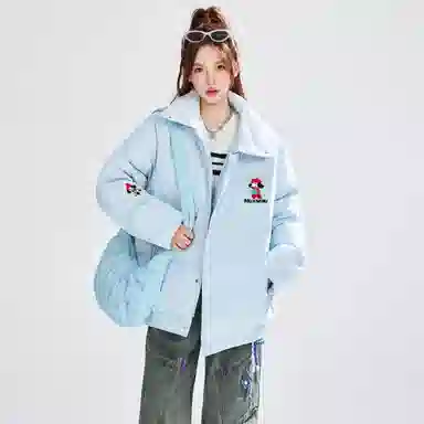 HUANQIU Retro College Windbreaker Jacket