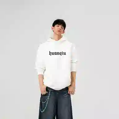 HUANQIU Logo Embroidered Hoodie