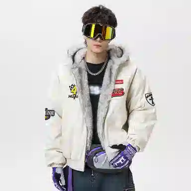 HUANQIU Barn Style Fleece Jacket