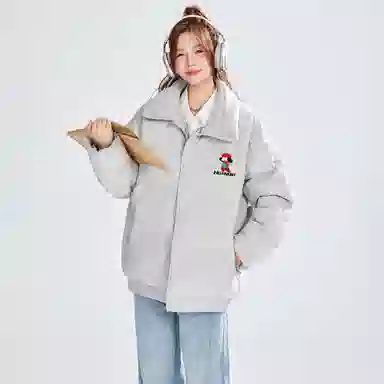 HUANQIU Retro College Windbreaker Jacket
