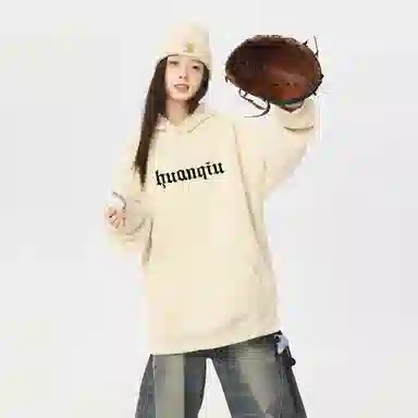 HUANQIU Logo Embroidered Hoodie