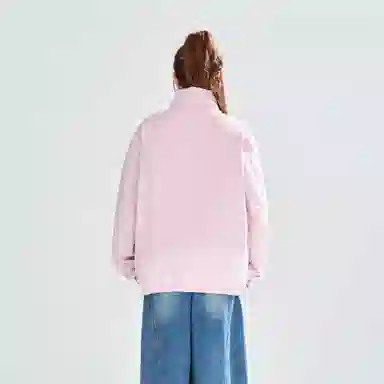 HUANQIU Classic Logo Zip-Up Cotton Jacket