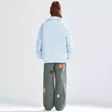 HUANQIU Retro College Windbreaker Jacket