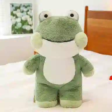 欧洛伊 可爱嘟嘟系列 青蛙大号兔子 玩偶 毛绒公仔