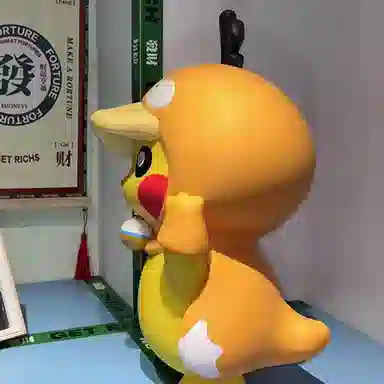 欧洛伊 宝可梦可达鸭皮卡丘变皮潮玩手办动漫卡通装饰品 公仔摆件 玩具