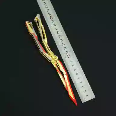 欧洛伊 蝴蝶刀 近战武器摆件 炫酷帅气把玩 未开刃 不可开刃 其他静态模型