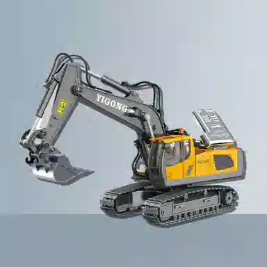 欧洛伊 工程车 挖掘机推土机 自卸车挖机 合金 遥控玩具