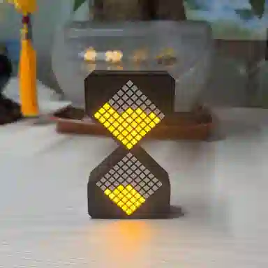 欧洛伊 电子沙漏重力感应沙漏 可调光沙漏计时器 发光玩具