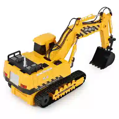 欧洛伊 遥控挖掘机可充电 四驱工程车电动 玩具