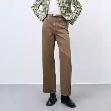 太平鸟 复古直筒牛仔裤 女款