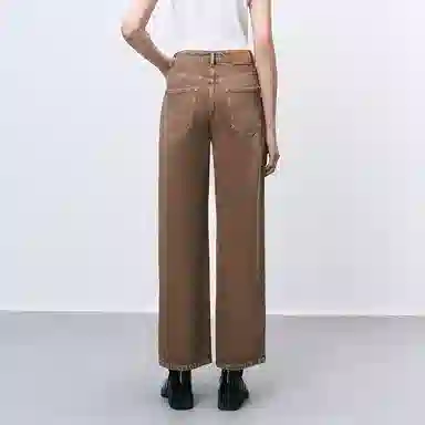 太平鸟 复古直筒牛仔裤 女款