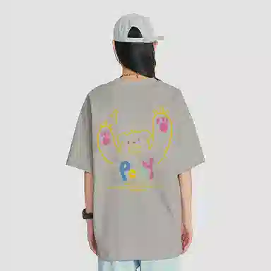 PCMY Cartoon Bear Print T-Shirt