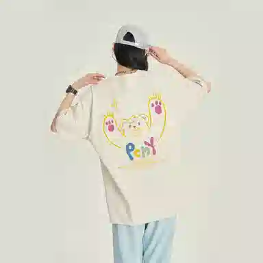 PCMY Cartoon Bear Print T-Shirt
