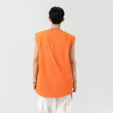 巴塞罗那足球俱乐部 运动户外简约纯色经典基础款吸汗透气冰丝速干百搭跑步健身宽松圆领无袖背心 男女同款