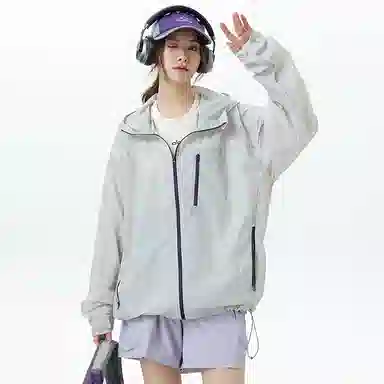 巴塞罗那足球俱乐部 宽松休闲山系户外登山钓鱼连帽薄款 超轻凉感防紫外线透气速干防晒服 男女同款