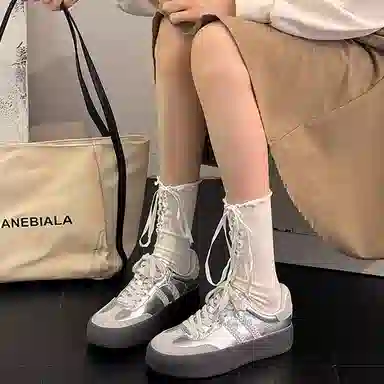 Lao Miao Low Top Silver