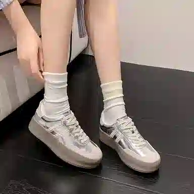 Lao Miao Low Top Silver