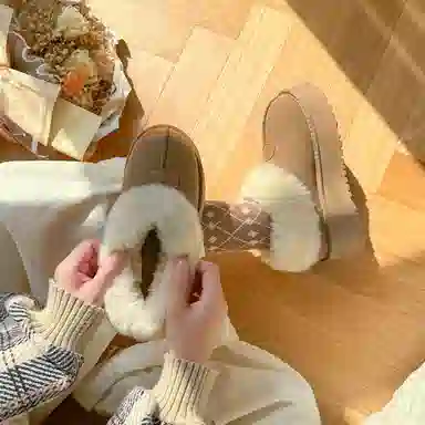 EXULL Q Fabric Ankle Snow Boots