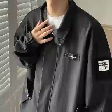 悍戈 美式复古学院风美拉德色系户外运动山系翻领防泼水登山徒步日常通勤简约宽松潮牌休闲基础时尚设计舒适百搭夹克 男女同款