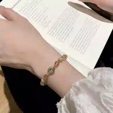 尚仟伊 多巴胺浪漫精致高级感小众设计#好运天然 黄水晶 手串 女款