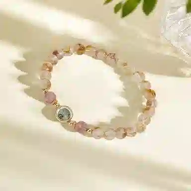 尚仟伊 多巴胺浪漫精致高级感小众设计#好运天然 黄水晶 手串 女款