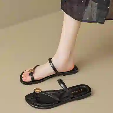 比比我 外穿时尚舒适人字拖鞋 女款