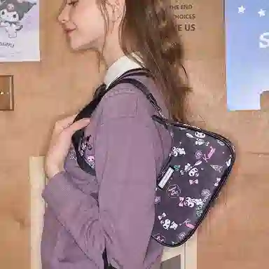 Hello Kitty Hobo Bag Black