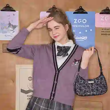 Hello Kitty Hobo Bag Black