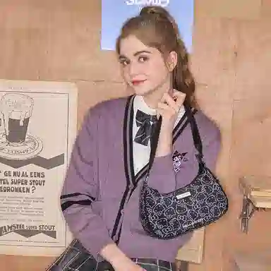 Hello Kitty Hobo Bag Black