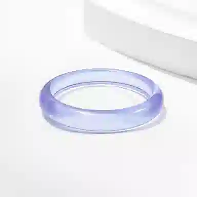 琉堇 新中式国潮国风 暮山紫透亮温柔细腻 小众古色古香 显白水润 高级轻奢贵妃镯 汉服旗袍美人镯#好运 琉璃 手镯 女款