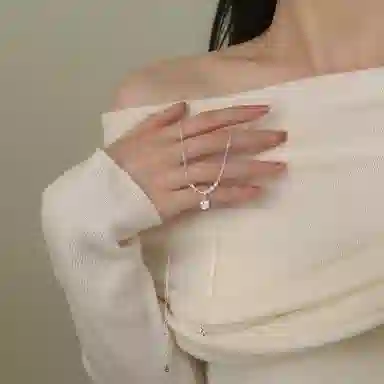 【纯银999 | 璀璨星光】  琉堇 星月系列 简约高级感小众设计轻奢百搭气质温柔妈妈女友通勤吊坠锁骨链 足银 项链 女款 告白礼盒