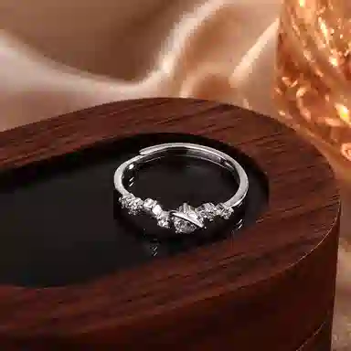 【S999足银】 琉堇 爱意交织钟久久恋爱频率莫比乌斯对戒简约小众设计清冷高级感精致轻奢气质 浪漫仪式感 足银 戒指 男女同款情侣款