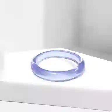 琉堇 新中式国潮国风 暮山紫透亮温柔细腻 小众古色古香 显白水润 高级轻奢贵妃镯 汉服旗袍美人镯#好运 琉璃 手镯 女款