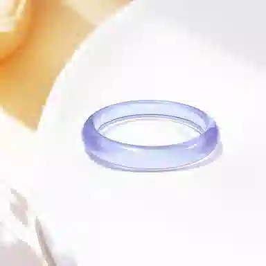 琉堇 新中式国潮国风 暮山紫透亮温柔细腻 小众古色古香 显白水润 高级轻奢贵妃镯 汉服旗袍美人镯#好运 琉璃 手镯 女款