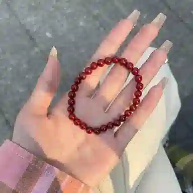 鸿运当头 琉堇 白月光朱砂痣叮当镯 国风轻奢小众百搭养人平安镯 汉服旗袍贵妃镯 女友柒夕限定周年礼盒#好运 琉璃 手镯 女款