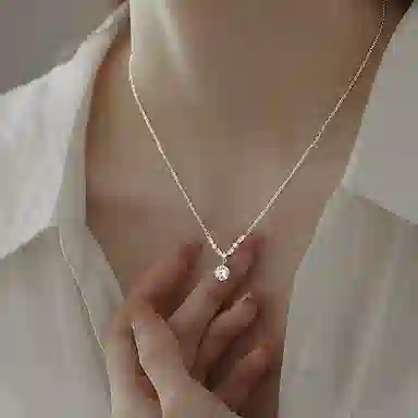 【纯银999 | 璀璨星光】  琉堇 星月系列 简约高级感小众设计轻奢百搭气质温柔妈妈女友通勤吊坠锁骨链 足银 项链 女款 告白礼盒