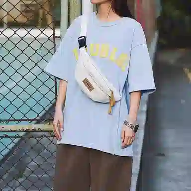 Warrior Nylon Chest Waist Bag Black/White