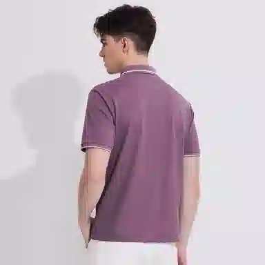 Dancing Wolves Polo Shirt Purple