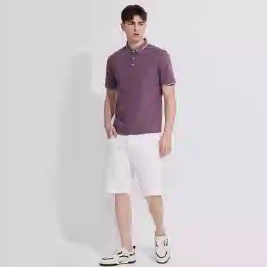Dancing Wolves Polo Shirt Purple