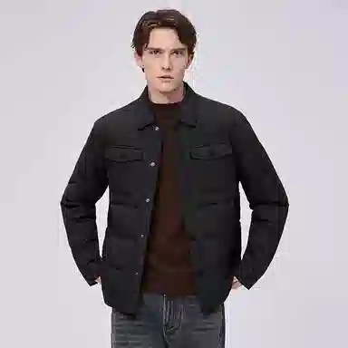 Dancing Wolf Goose Down Graphene Quilted Shirt Jacket
