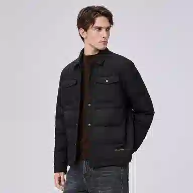 Dancing Wolf Goose Down Graphene Quilted Shirt Jacket