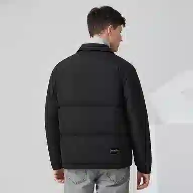 与狼共舞 潮流时尚翻领羽绒服 男款