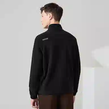 与狼共舞 简约时尚开襟百搭潮流卫衣 男款 黑色