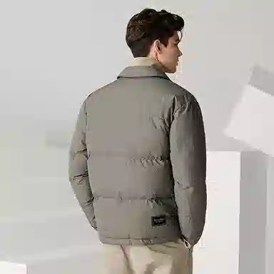 与狼共舞 潮流时尚翻领羽绒服 男款