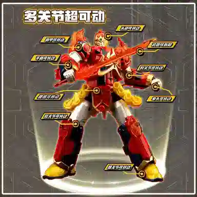 妙贝乐 超星龙骑 合体金刚机器人 变形玩具