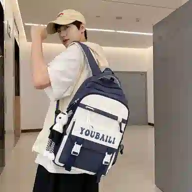 尊梵 休闲大容量时尚背包 尼龙 双肩包