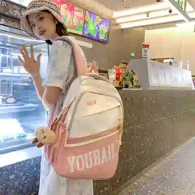 尊梵 简约大容量 尼龙 双肩包